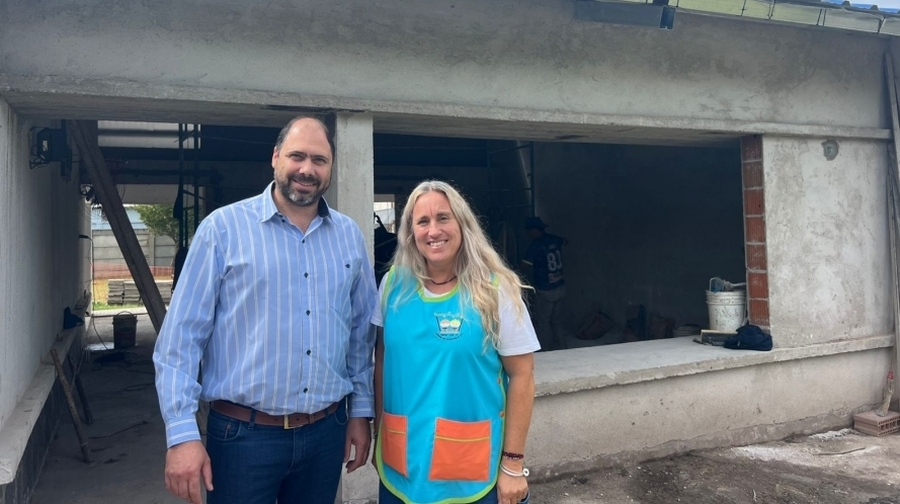 Sostenido Avance De La Nueva Aula En El Jardín Nº 300