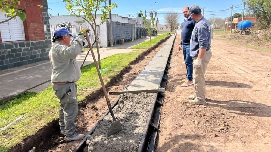 Ejecución Cordón Cuneta En Calle Derqui