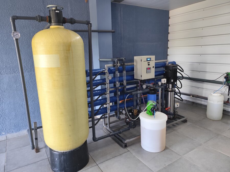 Nuevo equipo para la planta de agua potable.